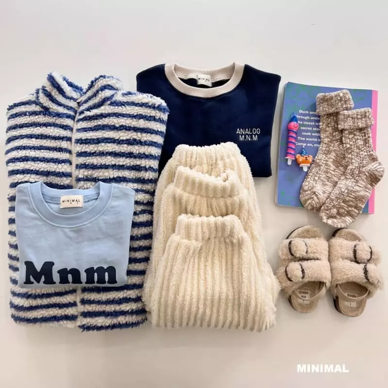 Minimal - Korean Children Fashion - #minifashionista - Stripes Fleece Jacket - 6