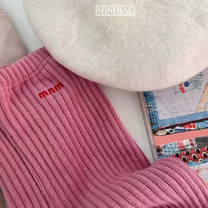 Minimal - Korean Children Fashion - #prettylittlegirls - Embrodiery Leggings - 10