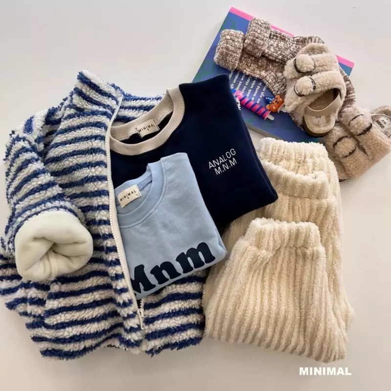 Minimal - Korean Children Fashion - #prettylittlegirls - Stripes Fleece Jacket - 7