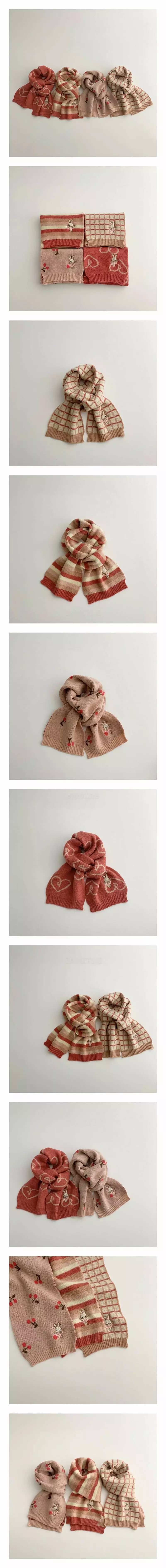 Miso - Korean Children Fashion - #childrensboutique - Pink Muffler