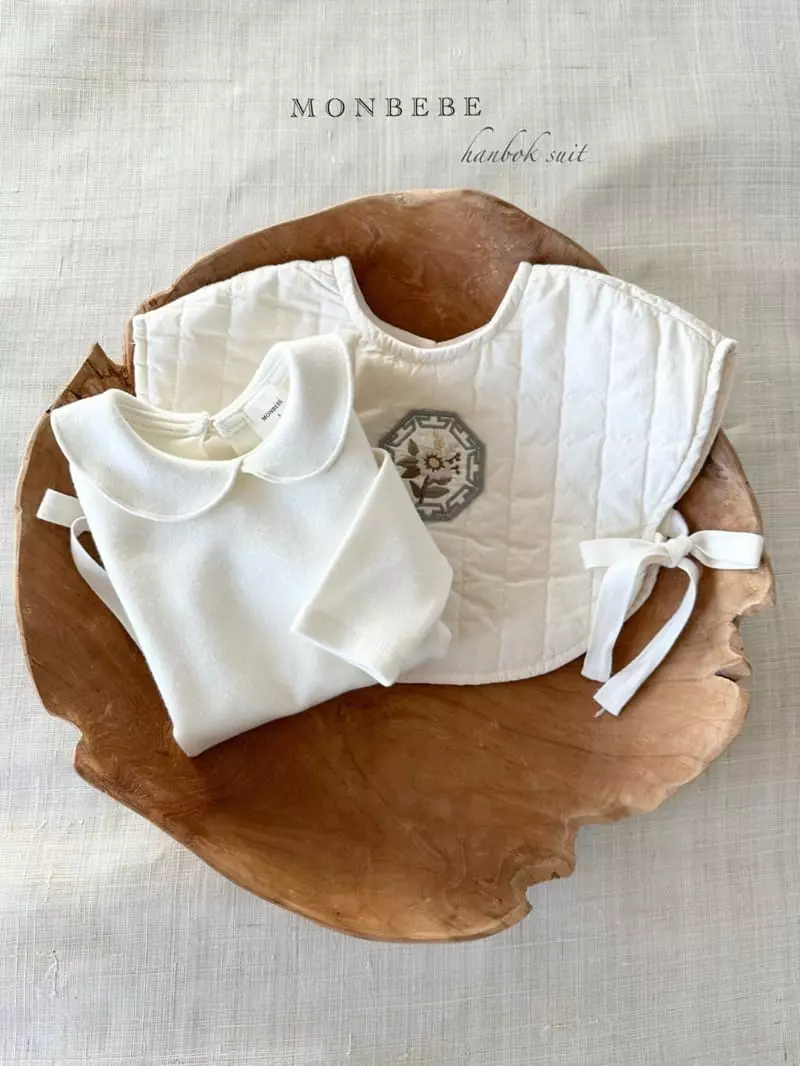Monbebe - Korean Baby Fashion - #babyfashion - Basic Collar Bodysuit - 4