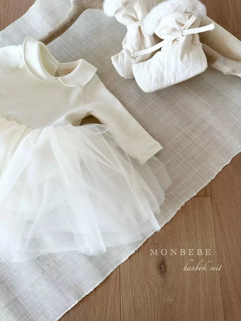 Monbebe - Korean Baby Fashion - #babylifestyle - Basic Collar One-piece - 7