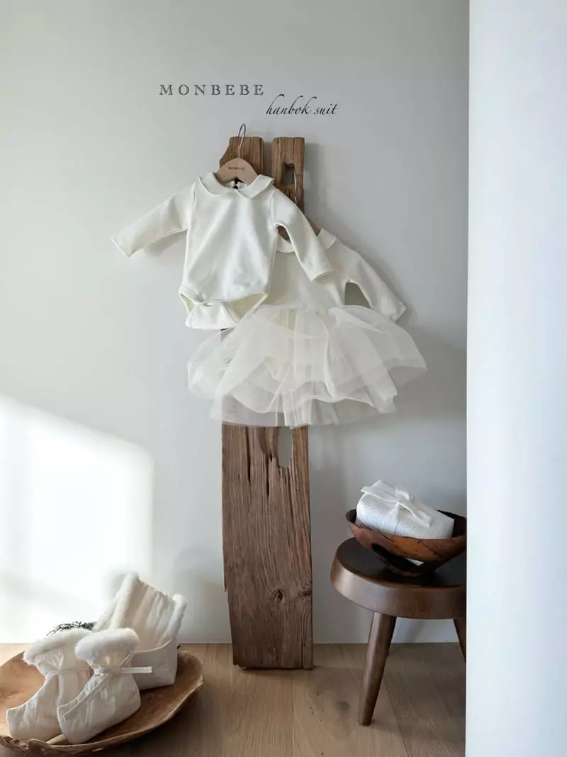 Monbebe - Korean Baby Fashion - #babyoninstagram - Basic Collar Bodysuit - 7