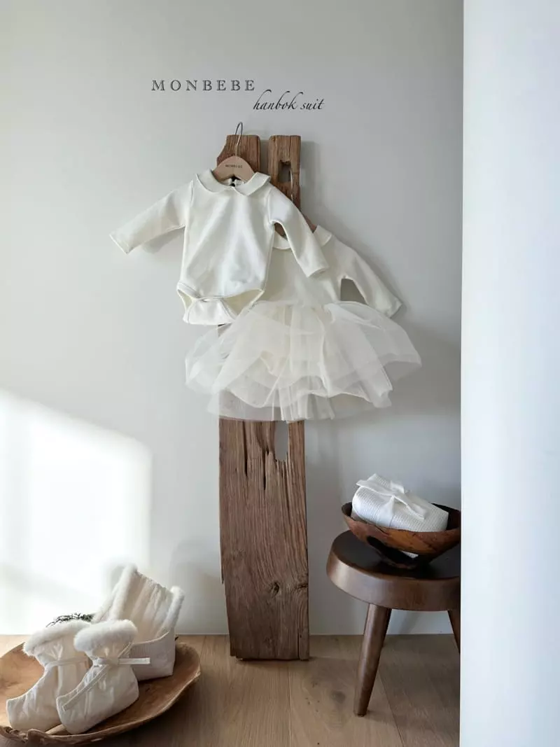 Monbebe - Korean Baby Fashion - #onlinebabyboutique - Basic Collar Bodysuit - 12
