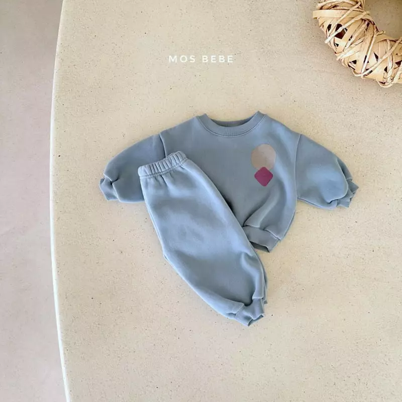 Mos Bebe - Korean Baby Fashion - #babyboutique - Shape top Bottom Set - 2