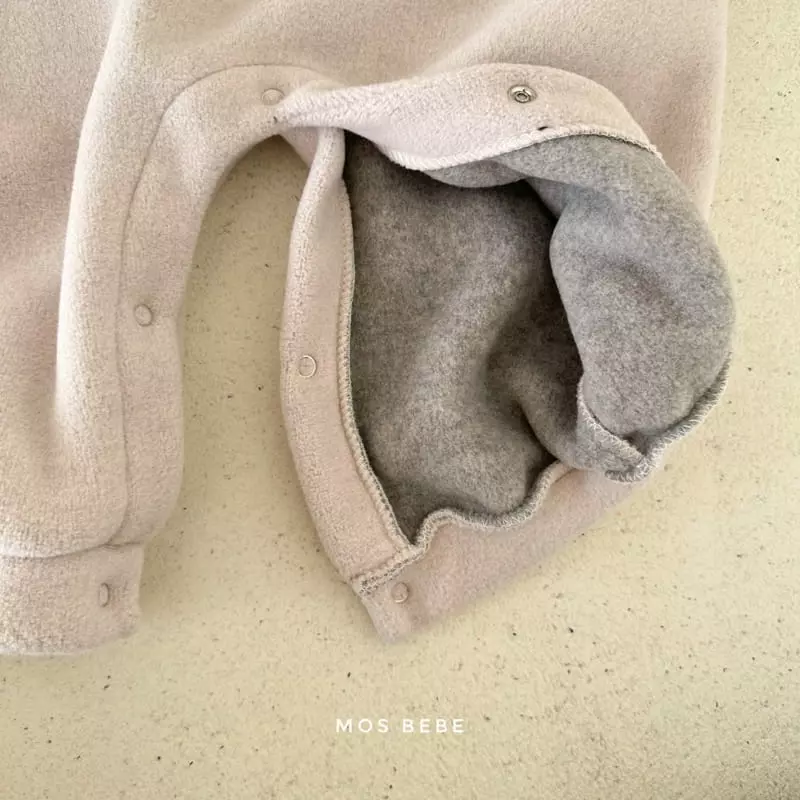 Mos Bebe - Korean Baby Fashion - #babyclothing - Fluffy Shawl Bodysuit - 10