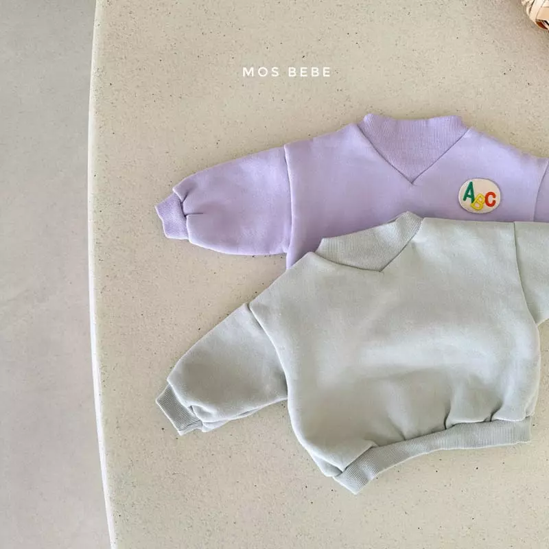 Mos Bebe - Korean Baby Fashion - #babyclothing - Abc Half Turtleneck Sweatshirt - 7