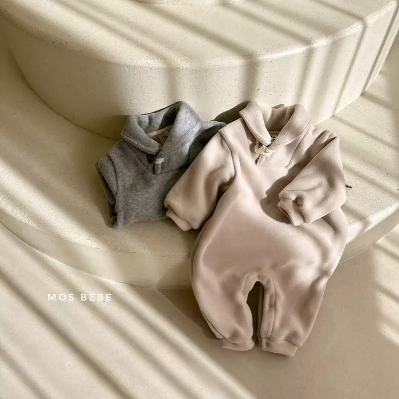Mos Bebe - Korean Baby Fashion - #babyfashion - Fluffy Shawl Bodysuit - 11