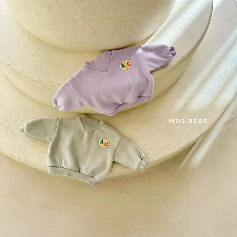 Mos Bebe - Korean Baby Fashion - #babyfashion - Abc Half Turtleneck Sweatshirt - 8