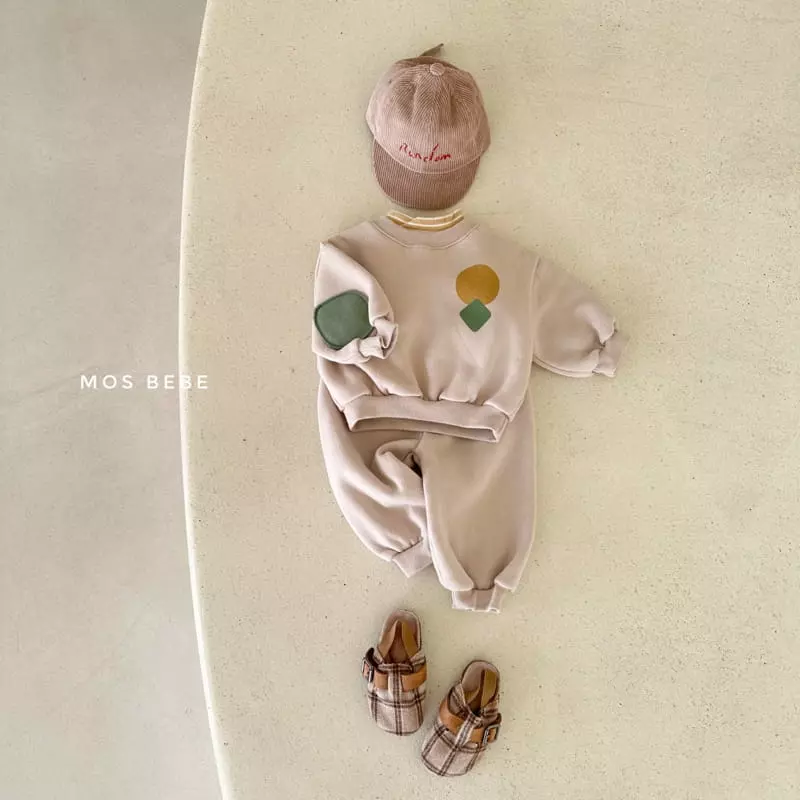 Mos Bebe - Korean Baby Fashion - #babyfashion - Shape top Bottom Set - 6
