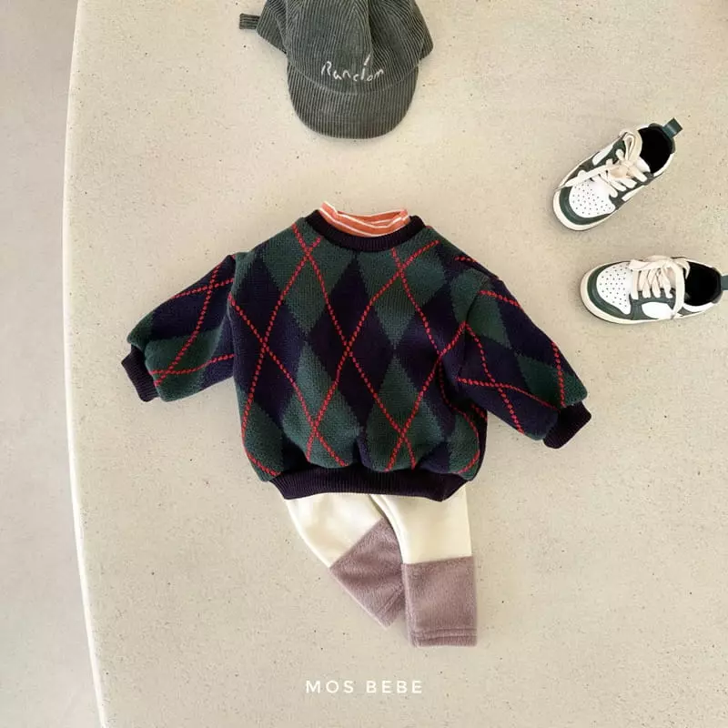 Mos Bebe - Korean Baby Fashion - #babyfever - Holly Knit Sweatshirt - 6