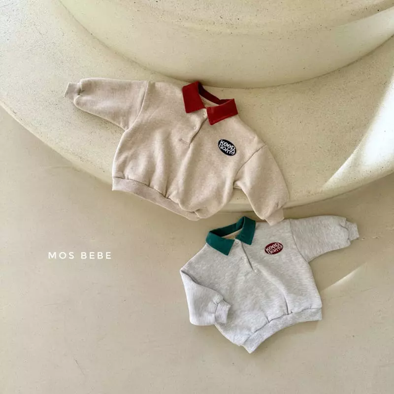 Mos Bebe - Korean Baby Fashion - #babygirlfashion - Going Collar Sweatshirt - 9