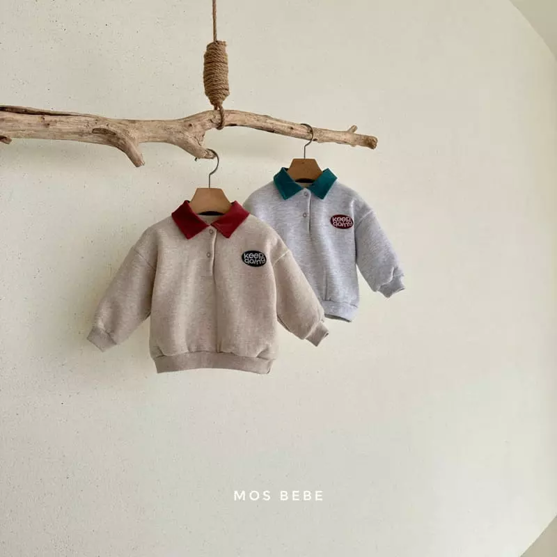 Mos Bebe - Korean Baby Fashion - #babylifestyle - Going Collar Sweatshirt - 10