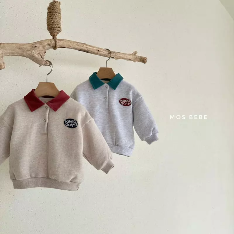 Mos Bebe - Korean Baby Fashion - #babyoninstagram - Going Collar Sweatshirt - 11