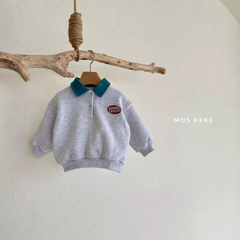 Mos Bebe - Korean Baby Fashion - #babyootd - Going Collar Sweatshirt - 12