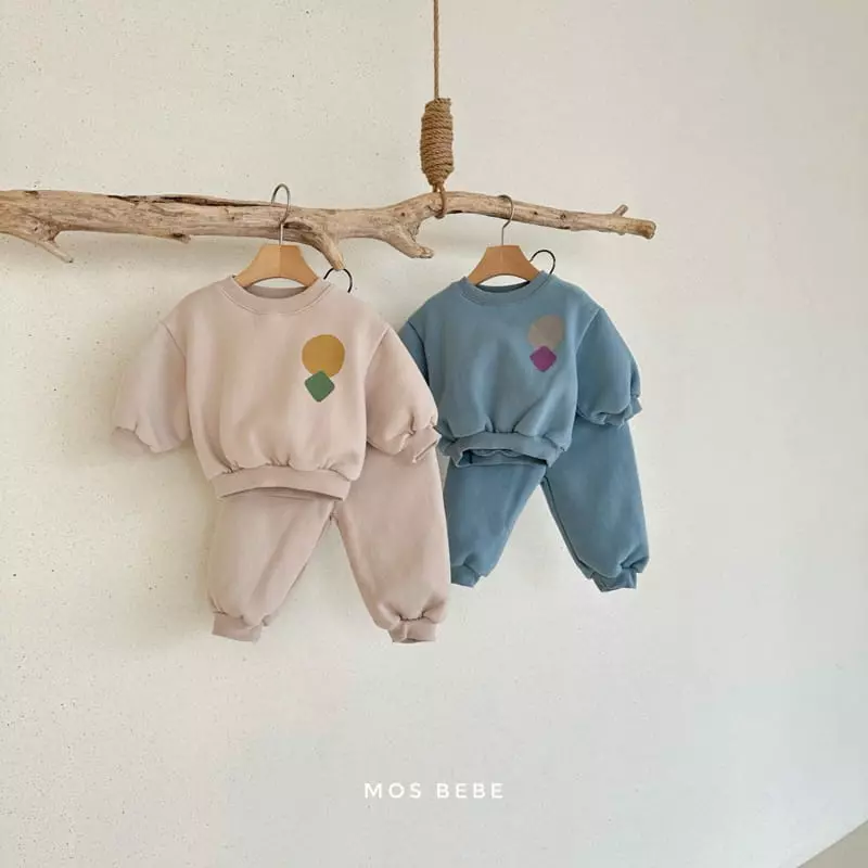 Mos Bebe - Korean Baby Fashion - #babyootd - Shape top Bottom Set - 11