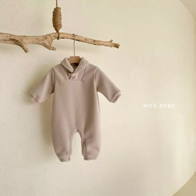 Mos Bebe - Korean Baby Fashion - #babyoutfit - Fluffy Shawl Bodysuit - 2