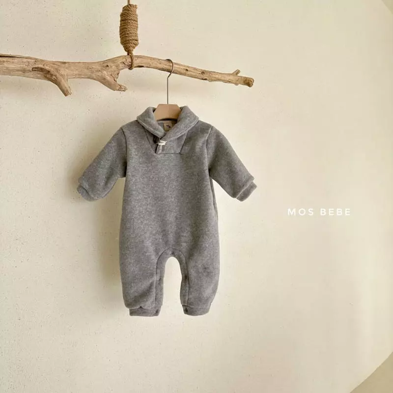 Mos Bebe - Korean Baby Fashion - #babyoutfit - Fluffy Shawl Bodysuit - 3