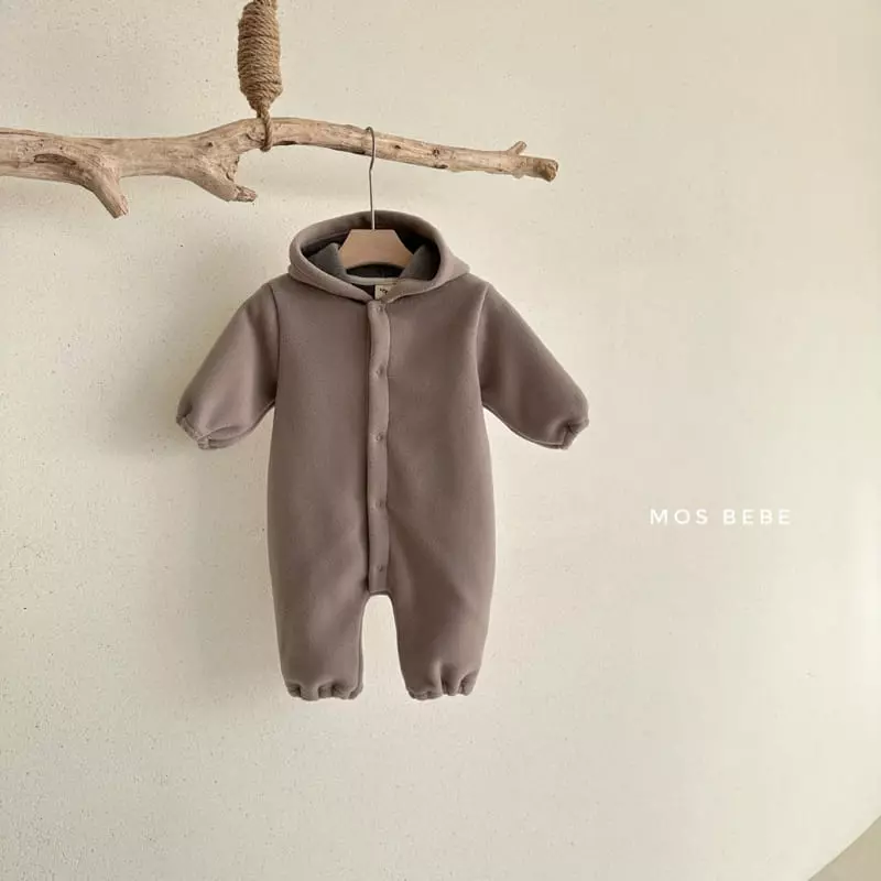 Mos Bebe - Korean Baby Fashion - #babyoutfit - Grady hoody Bodysuit