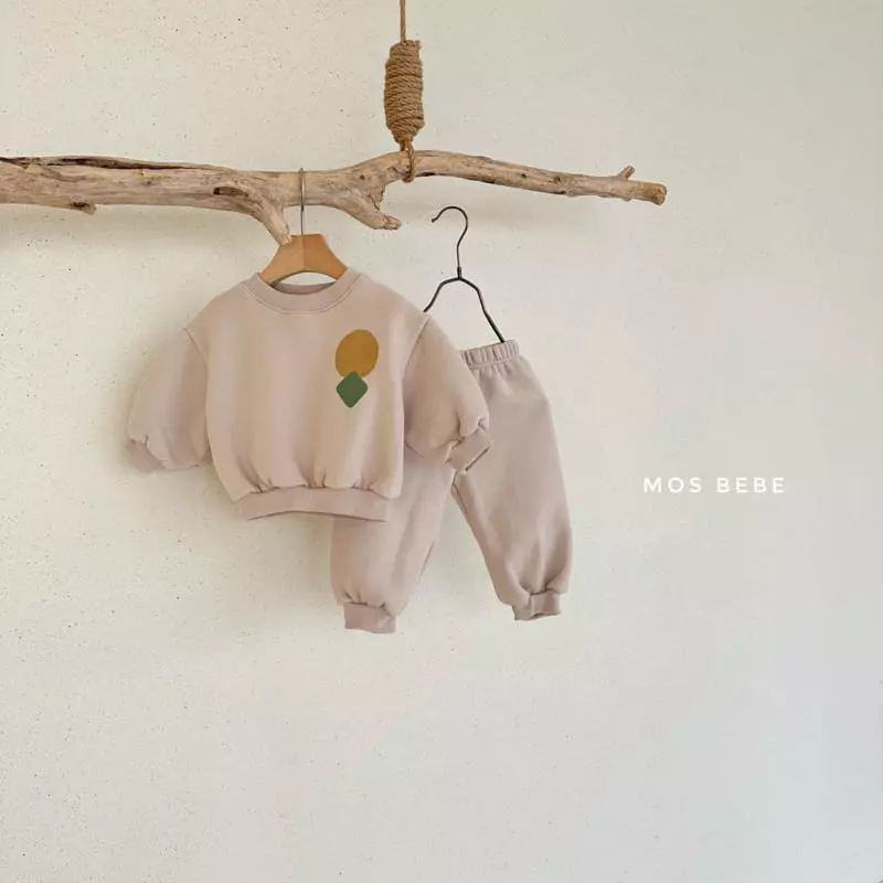 Mos Bebe - Korean Baby Fashion - #babyoutfit - Shape top Bottom Set - 12