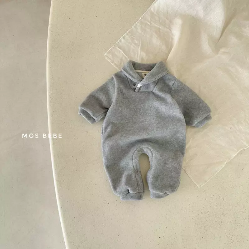 Mos Bebe - Korean Baby Fashion - #onlinebabyboutique - Fluffy Shawl Bodysuit - 5