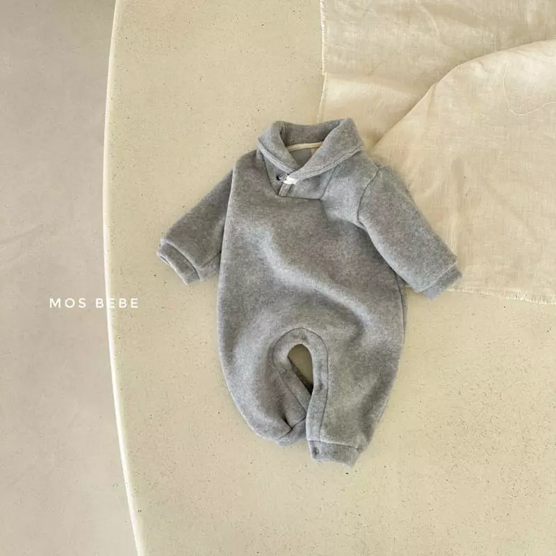 Mos Bebe - Korean Baby Fashion - #onlinebabyshop - Fluffy Shawl Bodysuit - 6