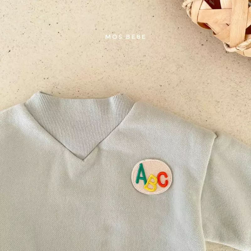 Mos Bebe - Korean Baby Fashion - #onlinebabyshop - Abc Half Turtleneck Sweatshirt - 3