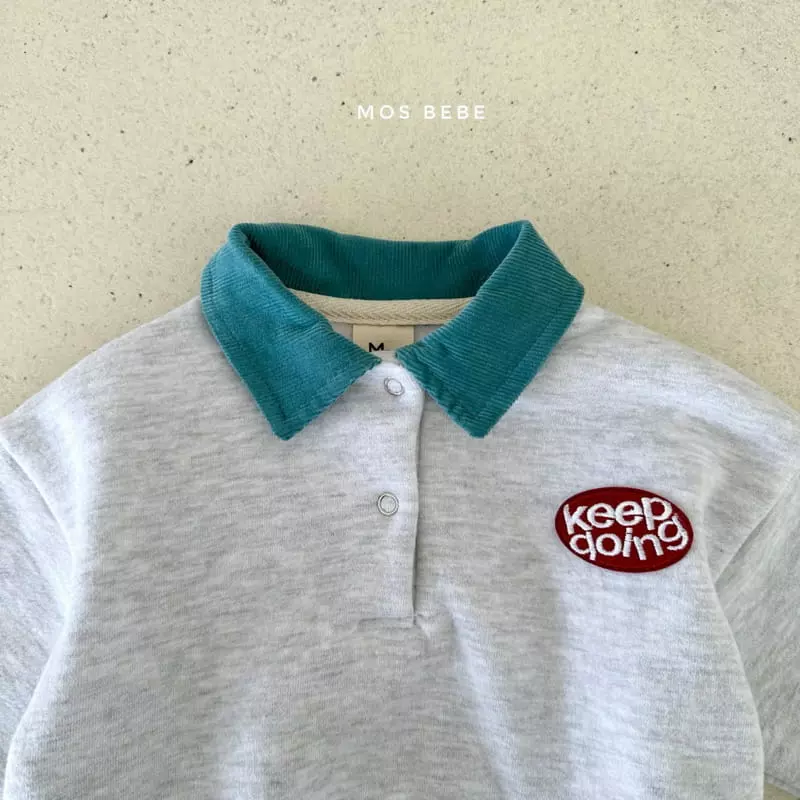 Mos Bebe - Korean Baby Fashion - #onlinebabyshop - Going Collar Sweatshirt - 2