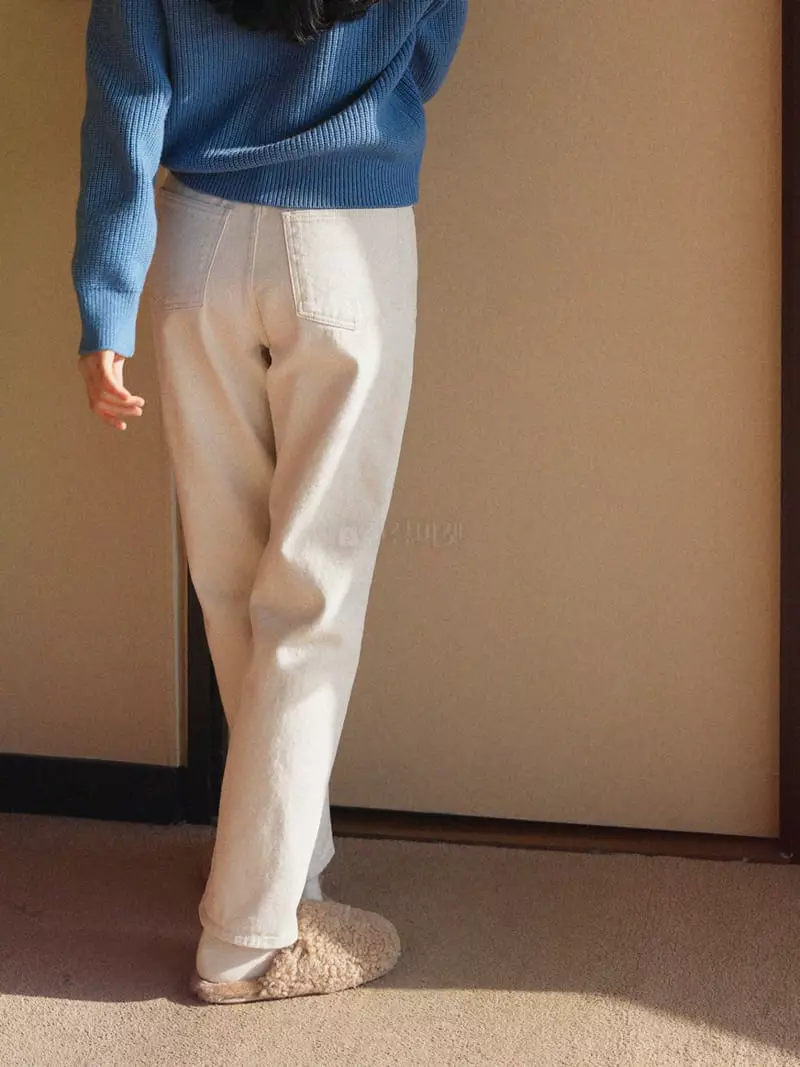 Nan - Korean Women Fashion - #momslook - brush Jeans