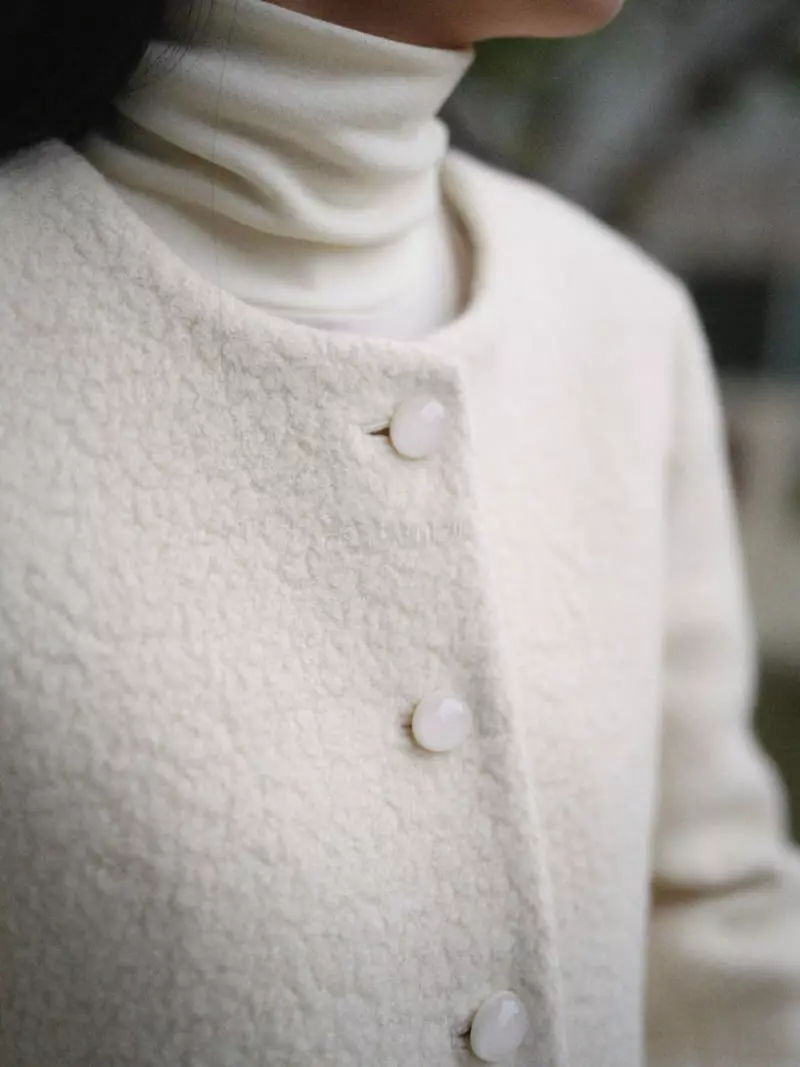 Nan - Korean Women Fashion - #momslook - Alpaca Jacket - 2