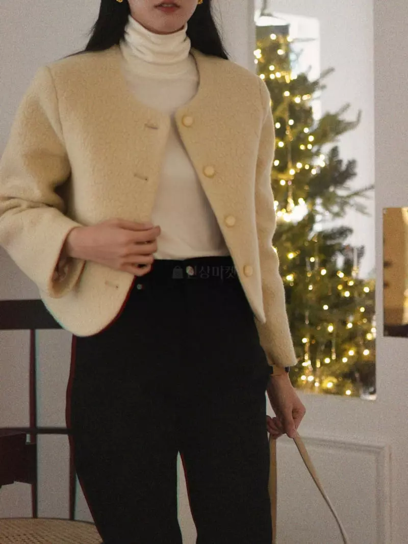 Nan - Korean Women Fashion - #womensfashion - Alpaca Jacket - 4