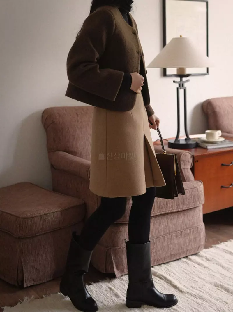 Nan - Korean Women Fashion - #momslook - Alpaca Jacket - 8