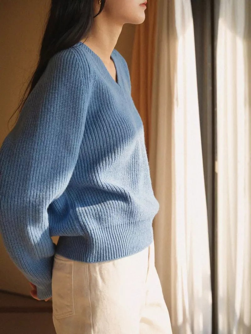 Nan - Korean Women Fashion - #momslook - Mild V Neck Jacket - 3