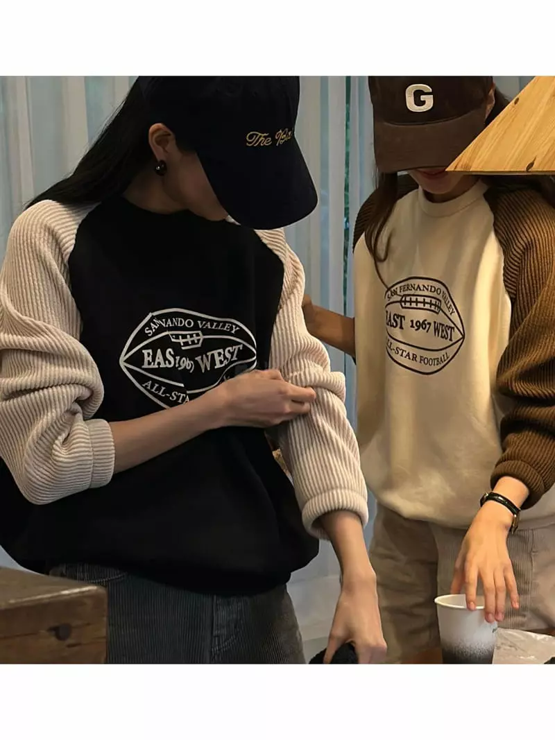 Nan - Korean Women Fashion - #momslook - Rugby Sweatshirt - 6