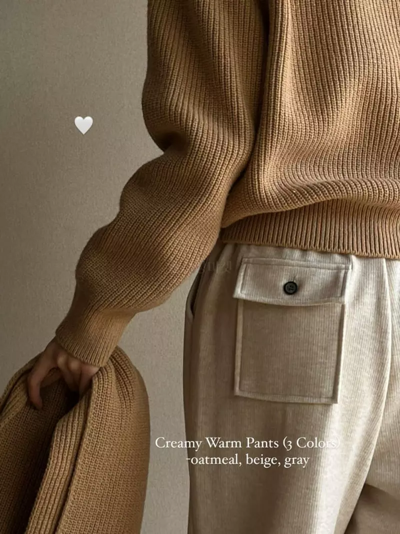 Nan - Korean Women Fashion - #momslook - Creamy Pants - 2
