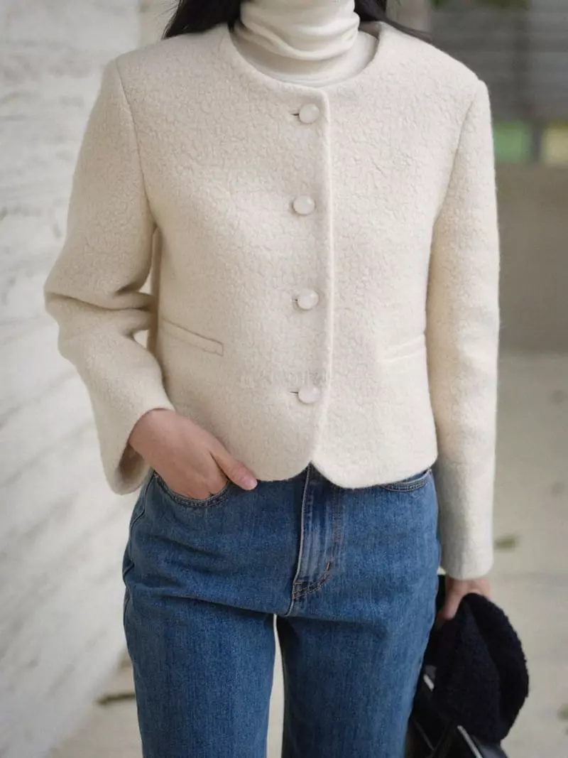 Nan - Korean Women Fashion - #womensfashion - Alpaca Jacket