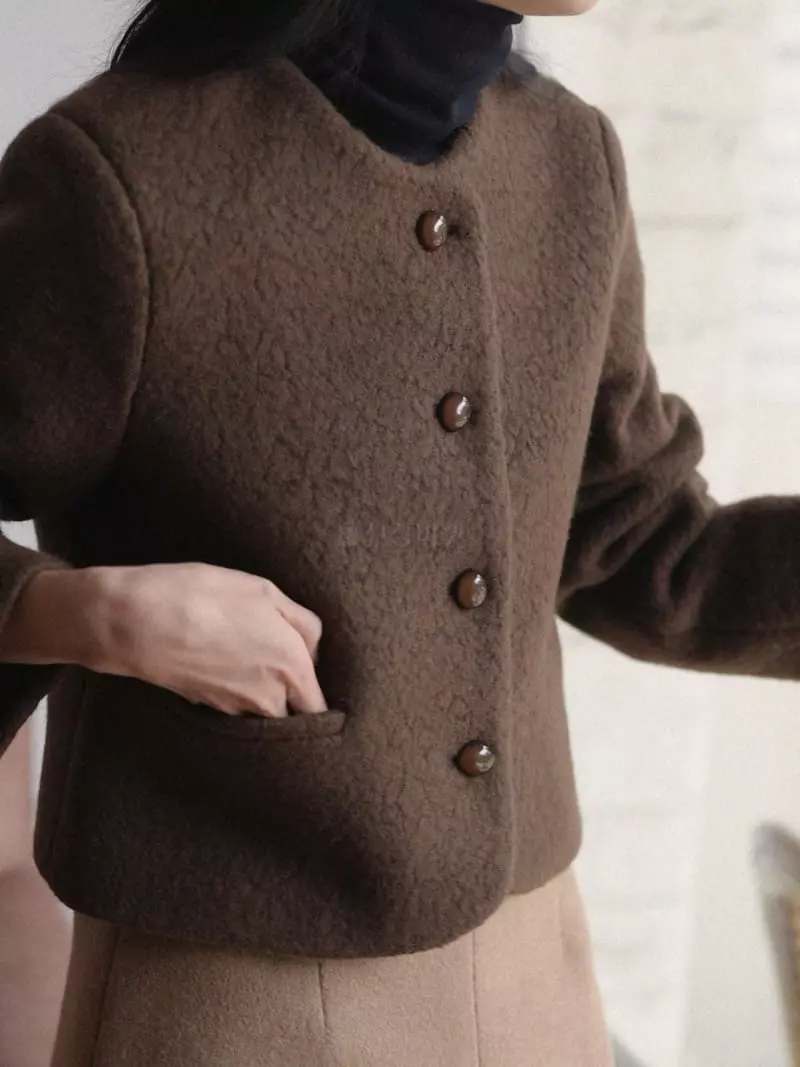 Nan - Korean Women Fashion - #womensfashion - Alpaca Jacket - 7