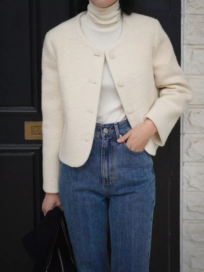 Nan - Korean Women Fashion - #womensfashion - Alpaca Jacket - 9