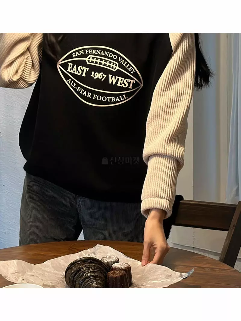 Nan - Korean Women Fashion - #momslook - Rugby Sweatshirt - 4