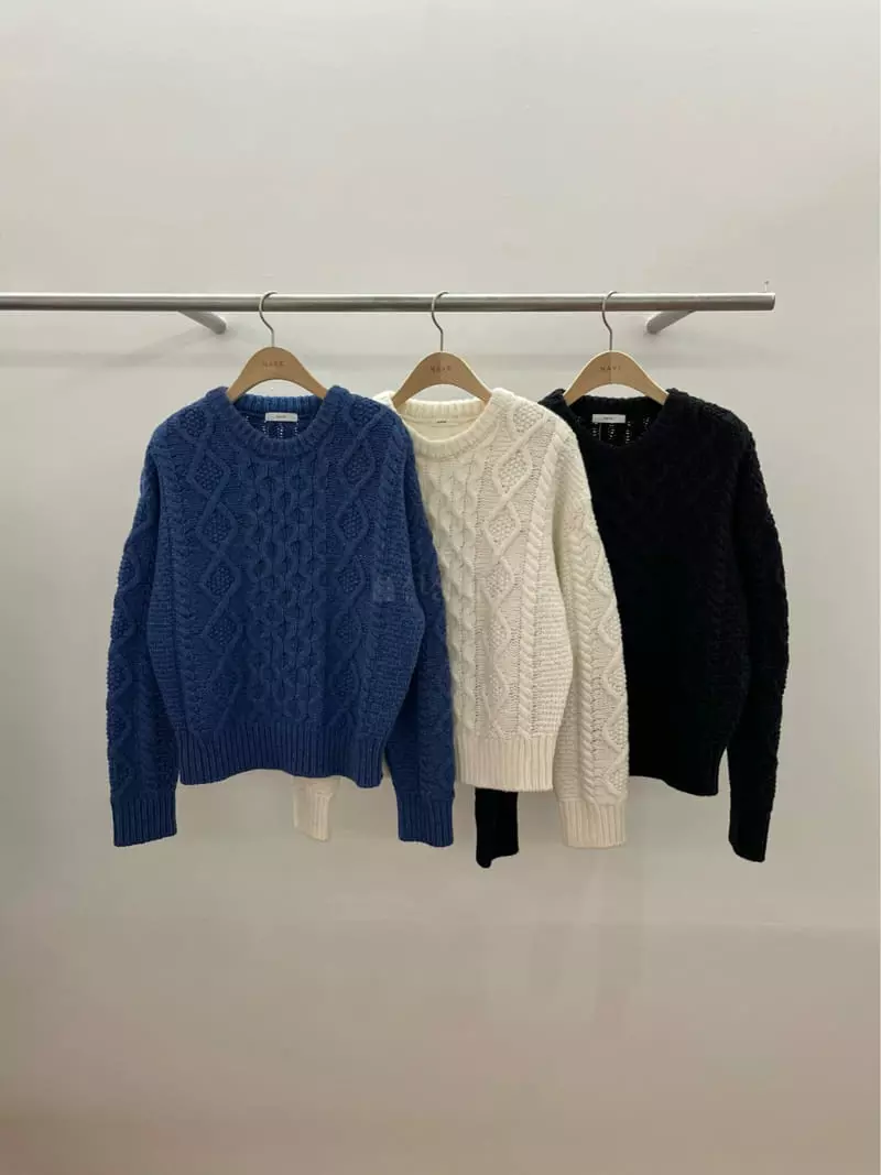 Nave - Korean Women Fashion - #romanticstyle - Fisherman Knit Tee - 6