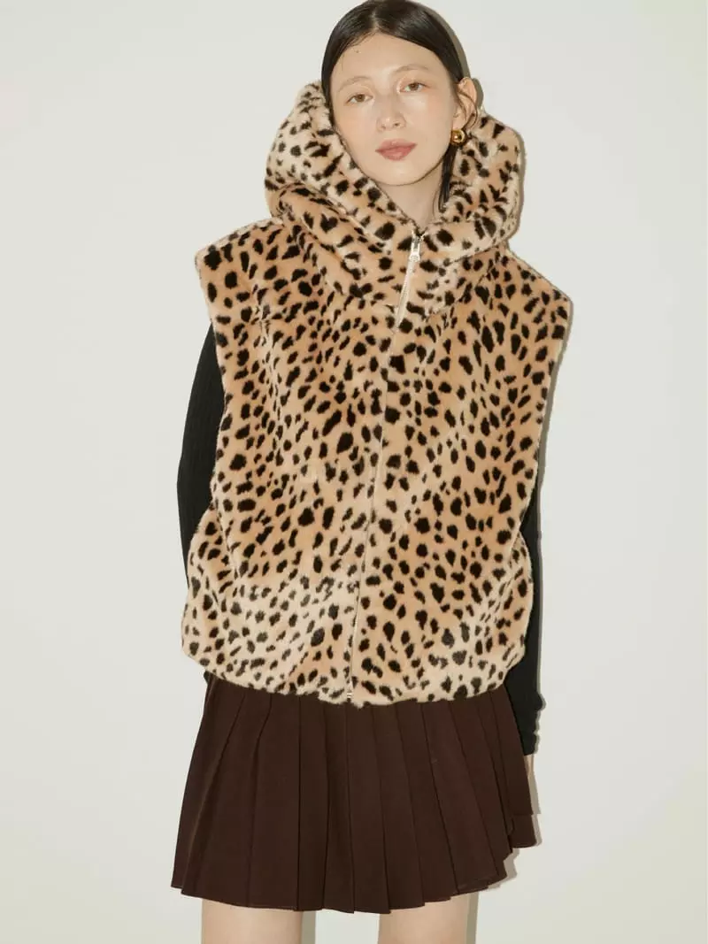 Neroli36 - Korean Women Fashion - #momslook - H Leopard Vest - 2