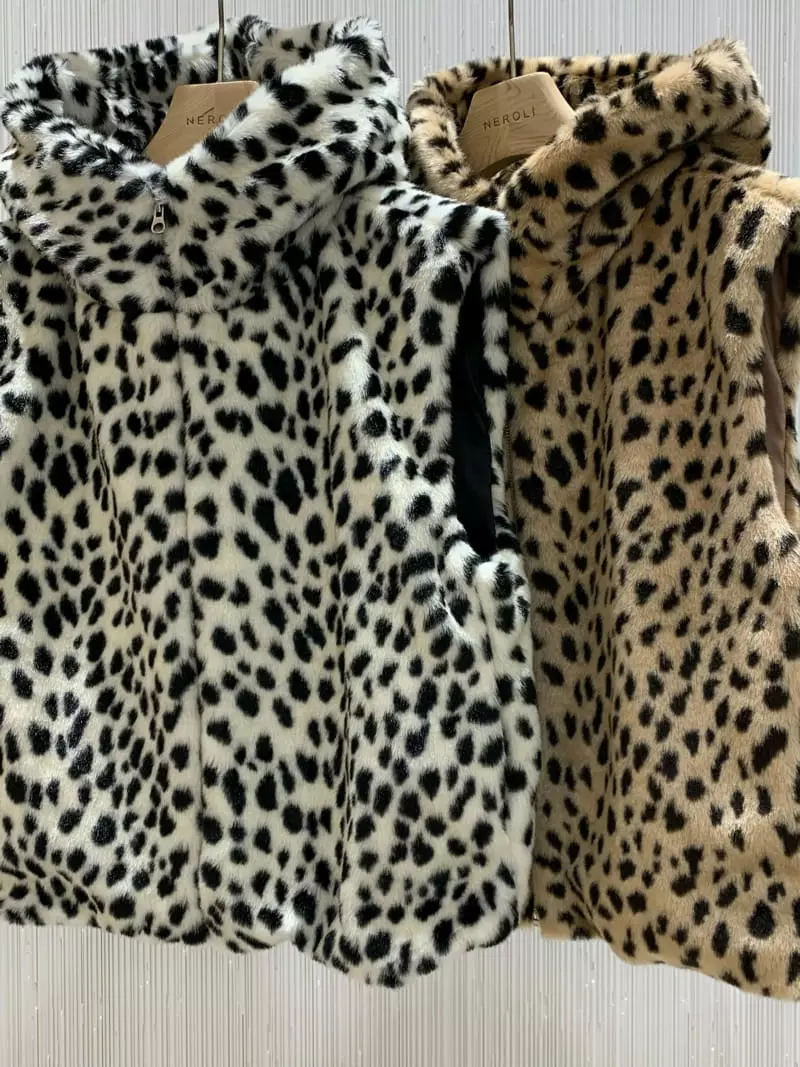 Neroli36 - Korean Women Fashion - #momslook - H Leopard Vest - 8