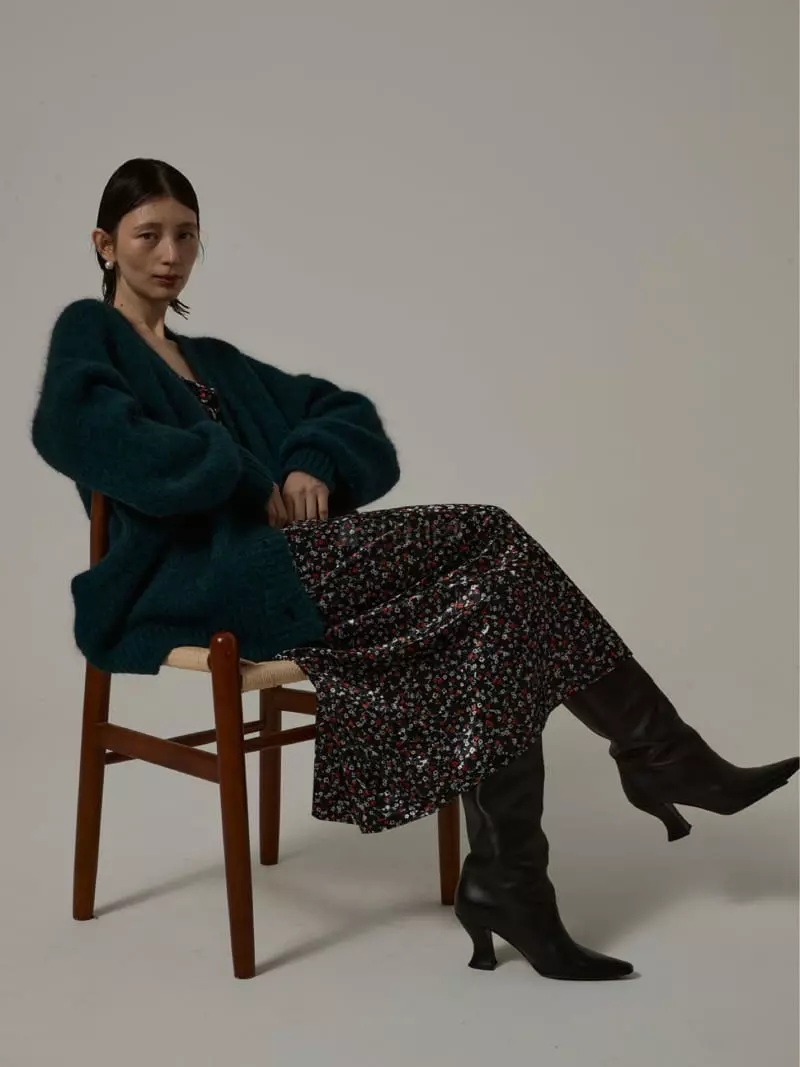 Neroli36 - Korean Women Fashion - #shopsmall - Flower Velvet One-piece - 7