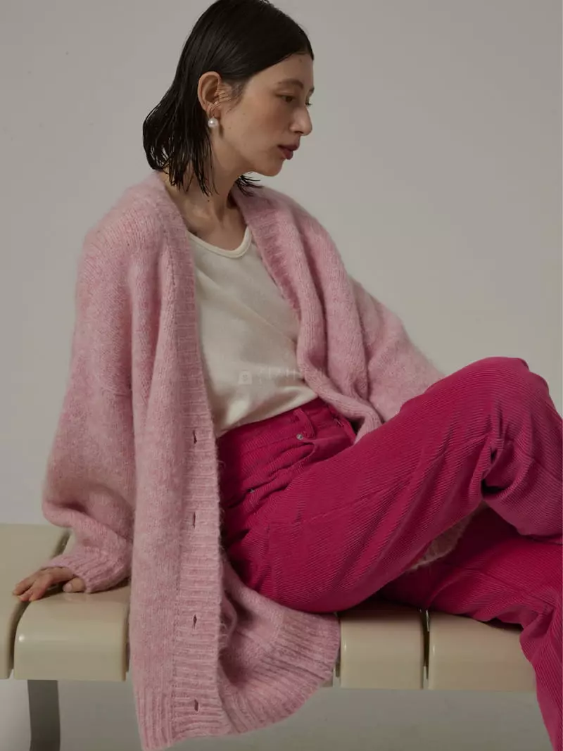 Neroli36 - Korean Women Fashion - #thatsdarling - Kid Mohair Cardigan - 5