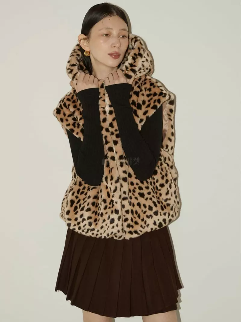 Neroli36 - Korean Women Fashion - #womensfashion - H Leopard Vest - 3