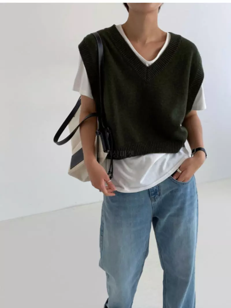 Neuf Nine - Korean Women Fashion - #womensfashion - Boxy Vest - 2