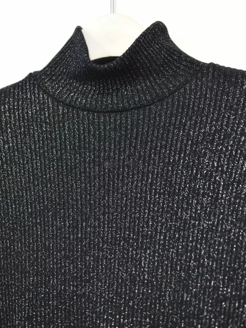 Neuter - Korean Women Fashion - #momslook - Shine Rib Turtleneck Tee - 10