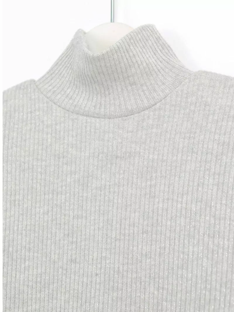 Neuter - Korean Women Fashion - #womensfashion - Shine Rib Turtleneck Tee - 12