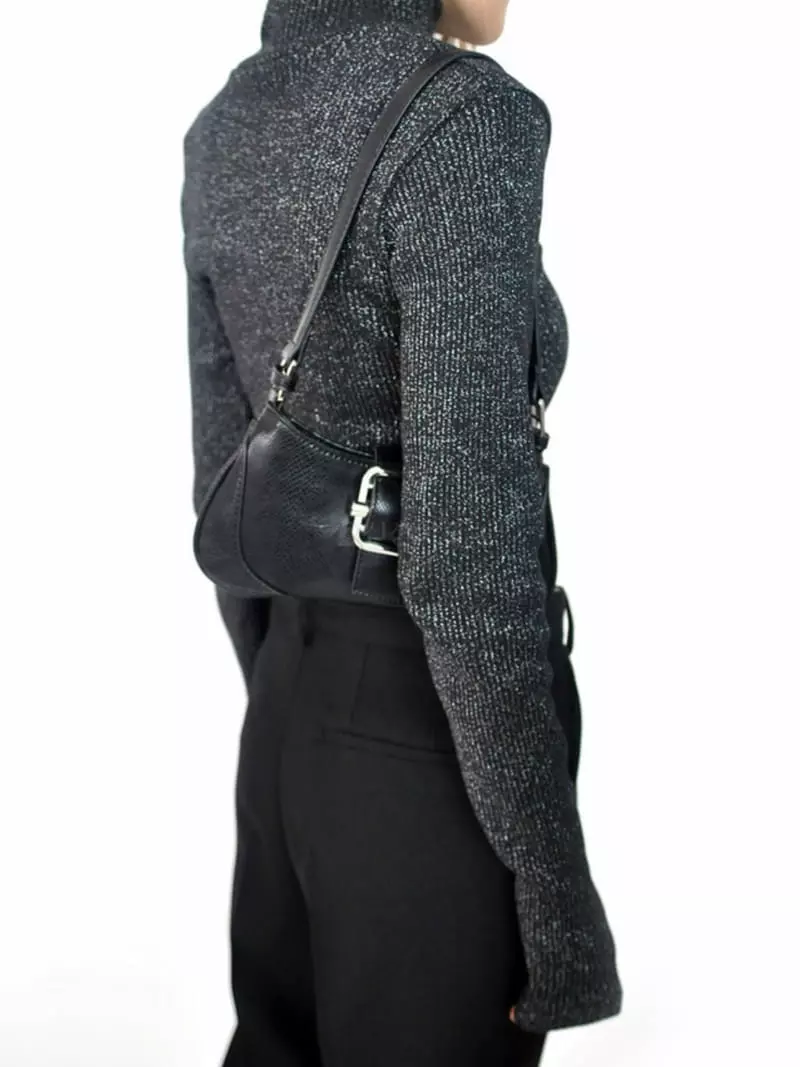 Neuter - Korean Women Fashion - #womensfashion - Shine Rib Turtleneck Tee - 2