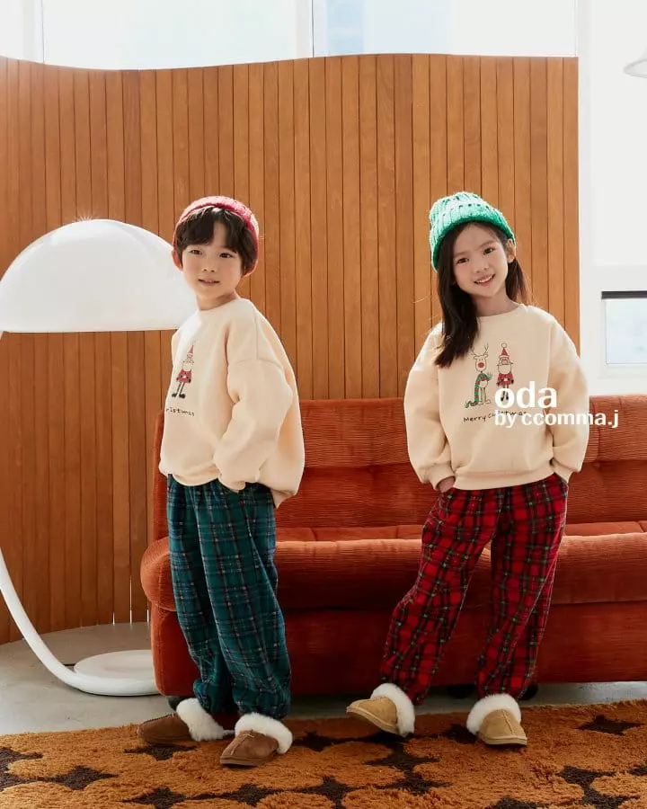 Oda - Korean Children Fashion - #childrensboutique - Merry Christmas Pants - 6